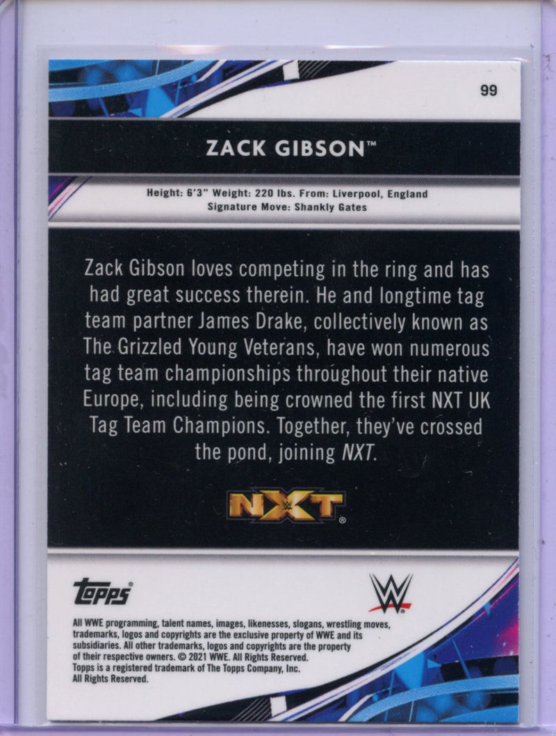 2021 Topps Finest WWE Zack Gibson