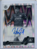 2022-23 Topps Chrome UEFA Zidan Sertdemir Black & White Ray Wave Autograph