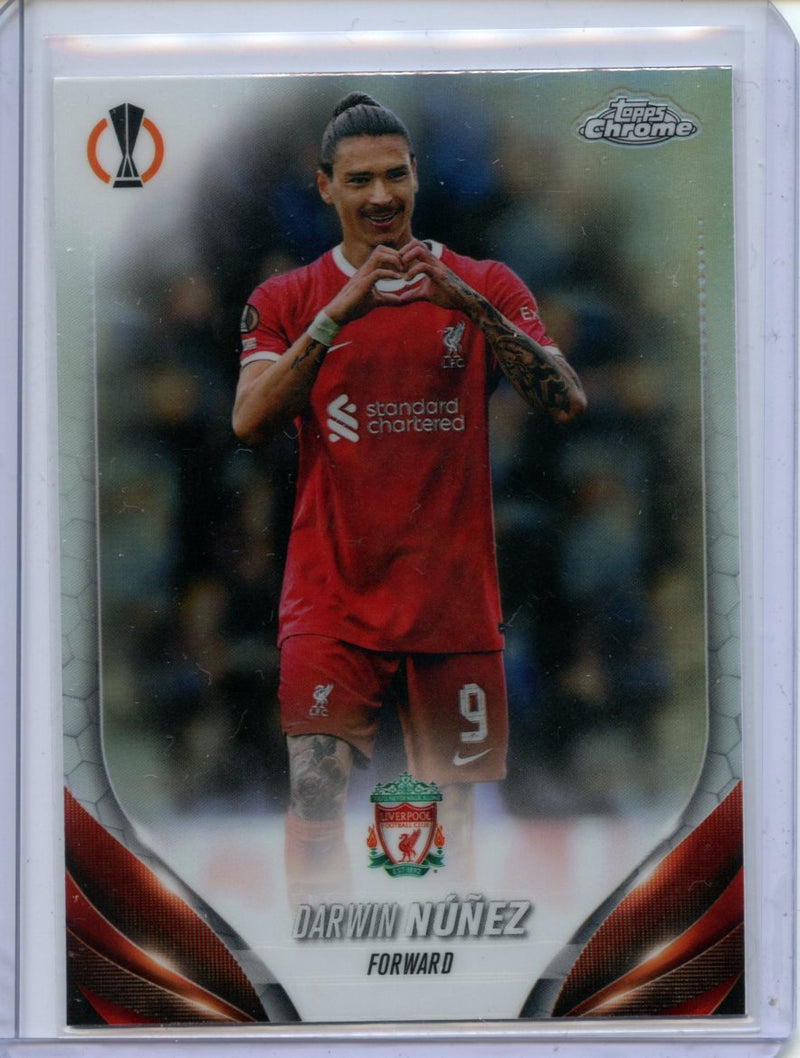 2023-24 Topps Chrome UEFA Darwin Nunez Refractor