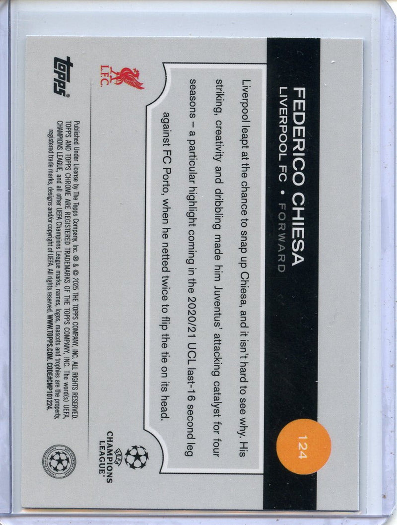 2024-25 Topps Chrome UEFA Club Comps Federico Chiesa Wave