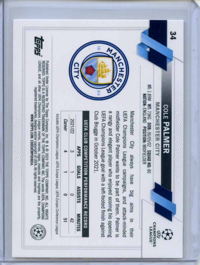 2022-23 Topps UEFA Club Competitions Cole Palmer