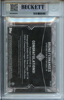 2017-18 Topps UEFA Museum CL Bruno Fernandes Autograph Jumbo Relics Gold 36/50
