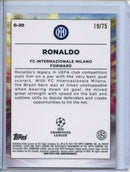 2022-23 Topps Chrome UEFA Ronaldo Golazo Blue Wave 19/75