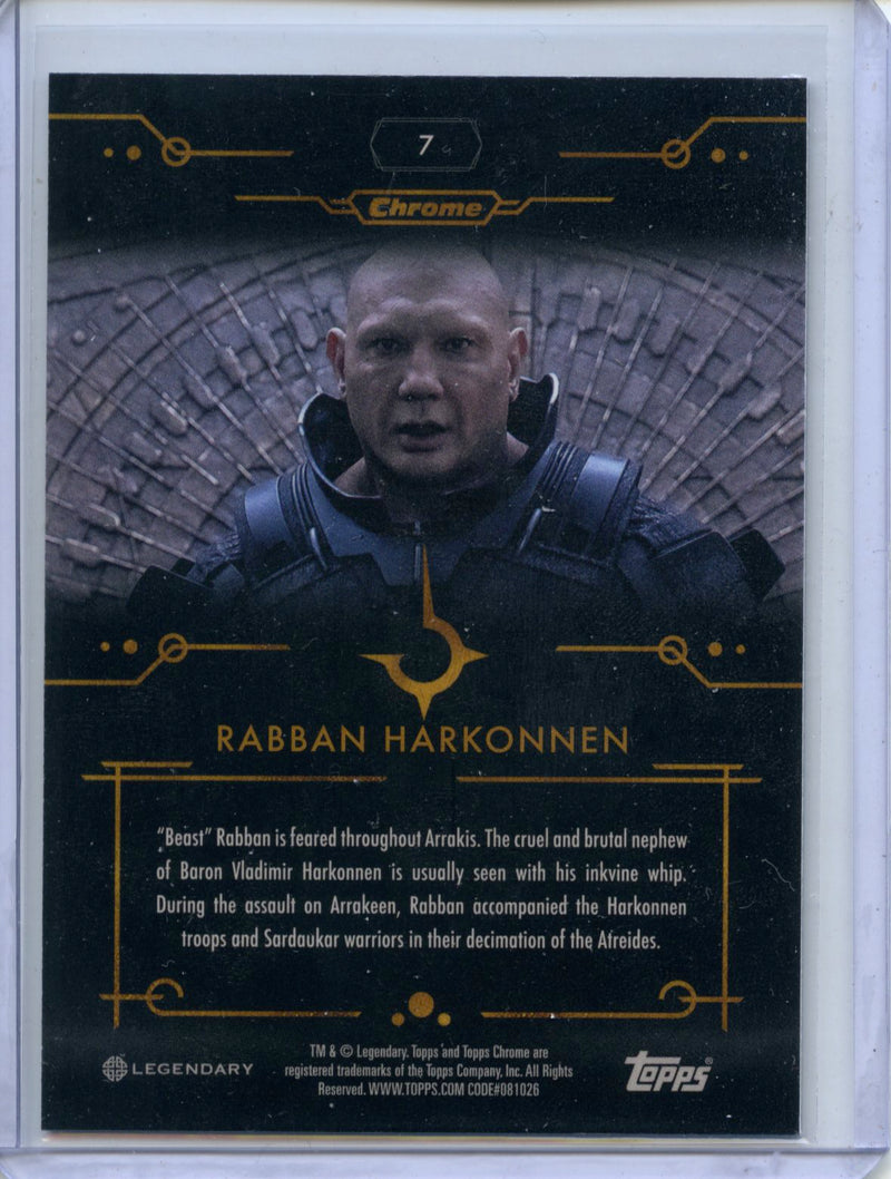 2024 Topps Dune Chrome Rabban Harkonnen Refractor