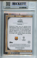2023-24 Topps Museum Collection UEFA CL Lamine Yamal Gold 43/50
