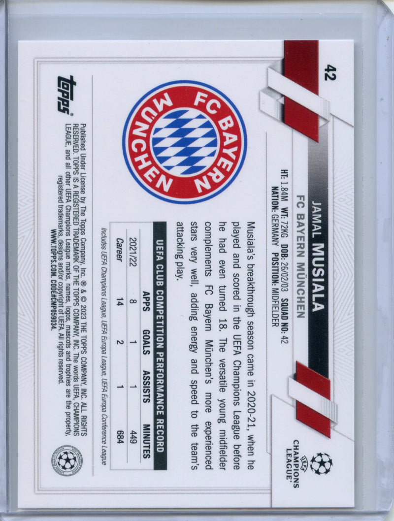 2022-23 Topps UEFA Club Competitions Jamal Musiala