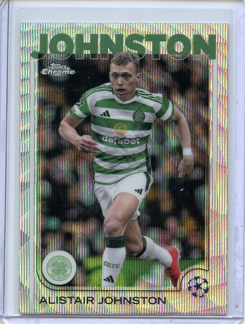 2024-25 Topps Chrome UEFA Club Comps Alistair Johnston Wave