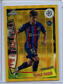 2022-23 Topps Chrome UEFA Pablo Torre Youthquake Gold Refractor 22/50