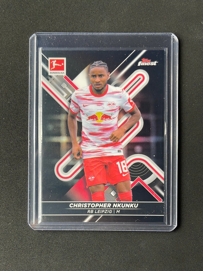 2021-22 Topps Finest Bundesliga Christopher Nkunku Black Refractor 197/199