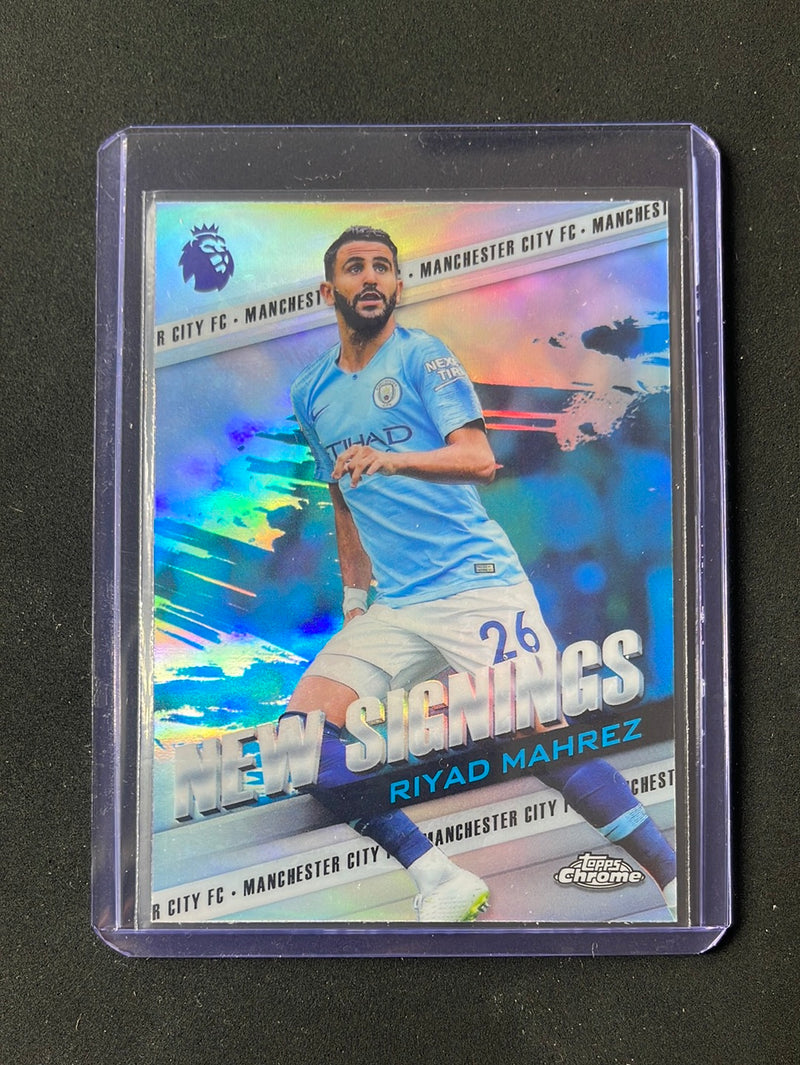 2018-19 Topps Chrome Premier League Riyad Mahrez New Signings