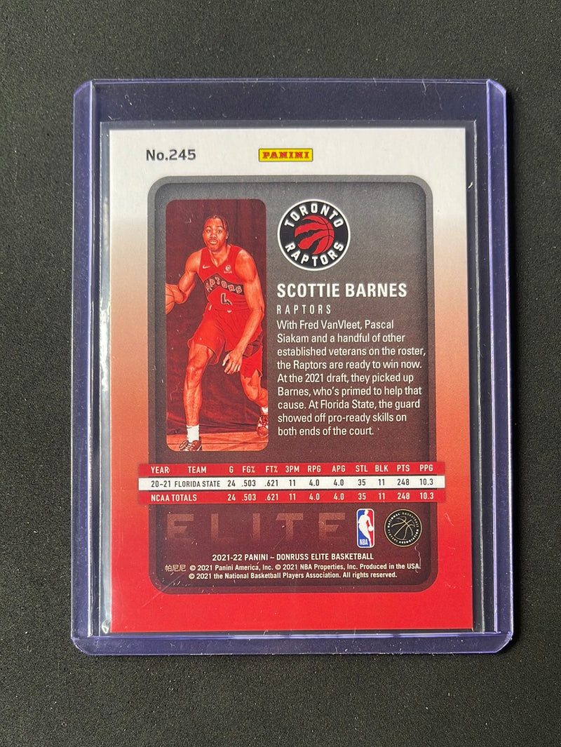 2021-22 Donruss Elite Scottie Barnes Rookies 664/999