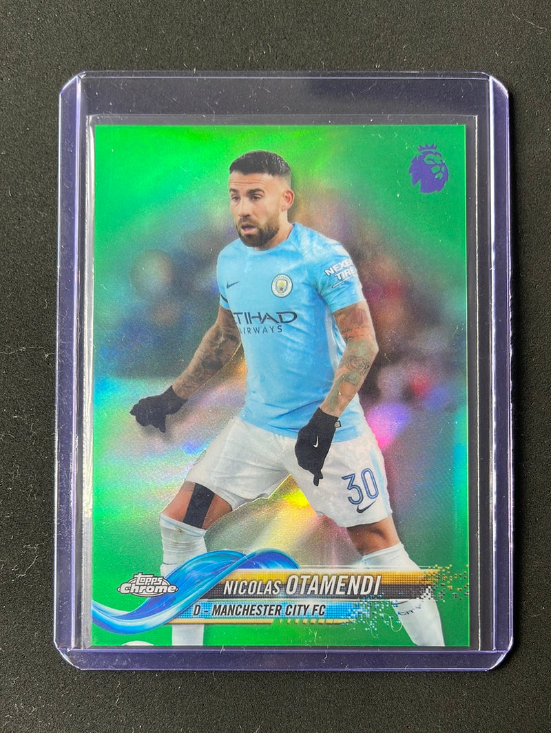 2018-19 Topps Chrome Premier League Nicolas Otamendi Green 97/99