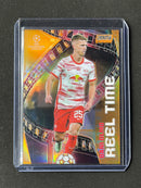 2021-22 Topps Stadium Club Chrome UEFA Champions League Dani Olmo Orange Reel Time Refractor 11/25
