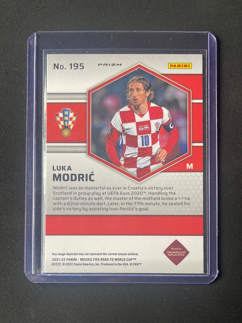2021-22 Mosaic FIFA Road to World Cup Luka Modric Red