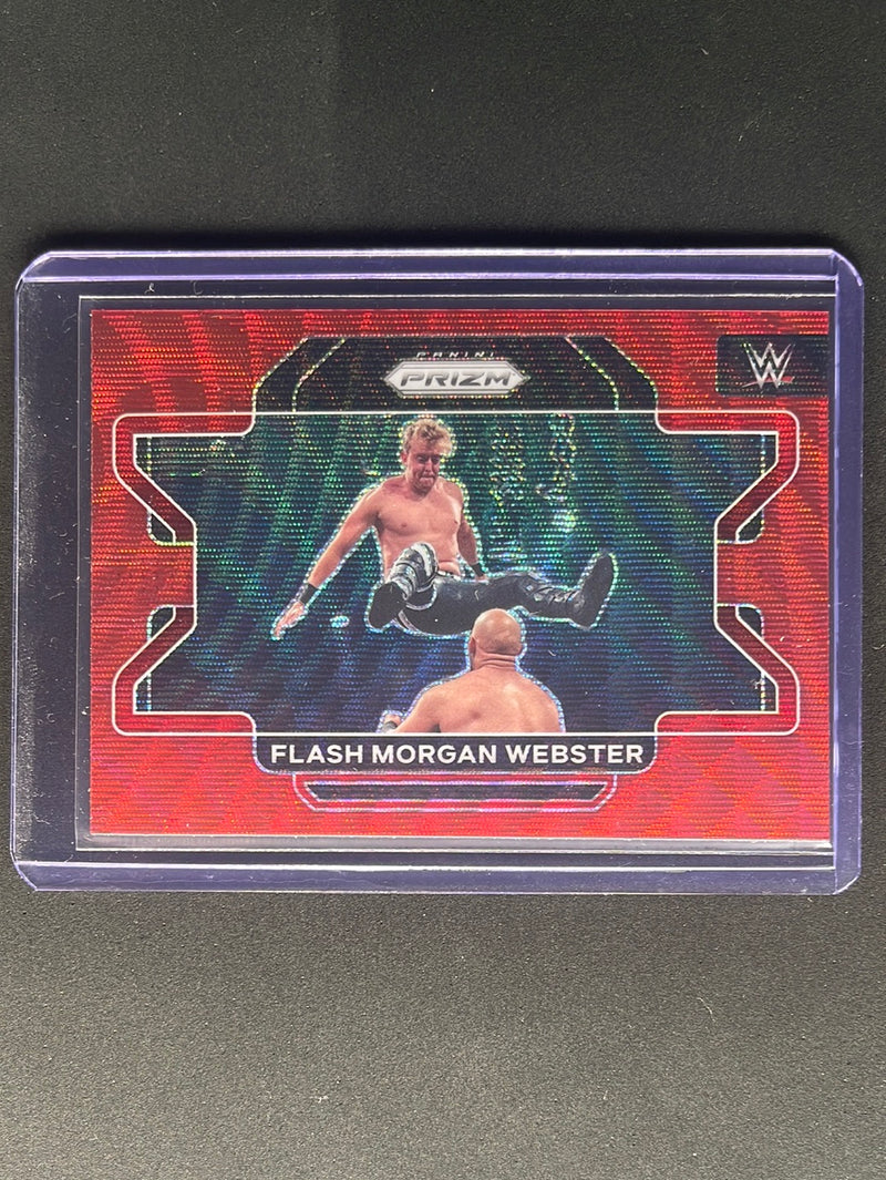 2022 Prizm WWE Flash Morgan Webster Ruby Wave Prizm