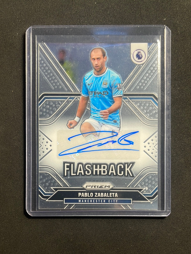 2021-22 Panini Prizm EPL Pablo Zabaleta Flashback Autograph