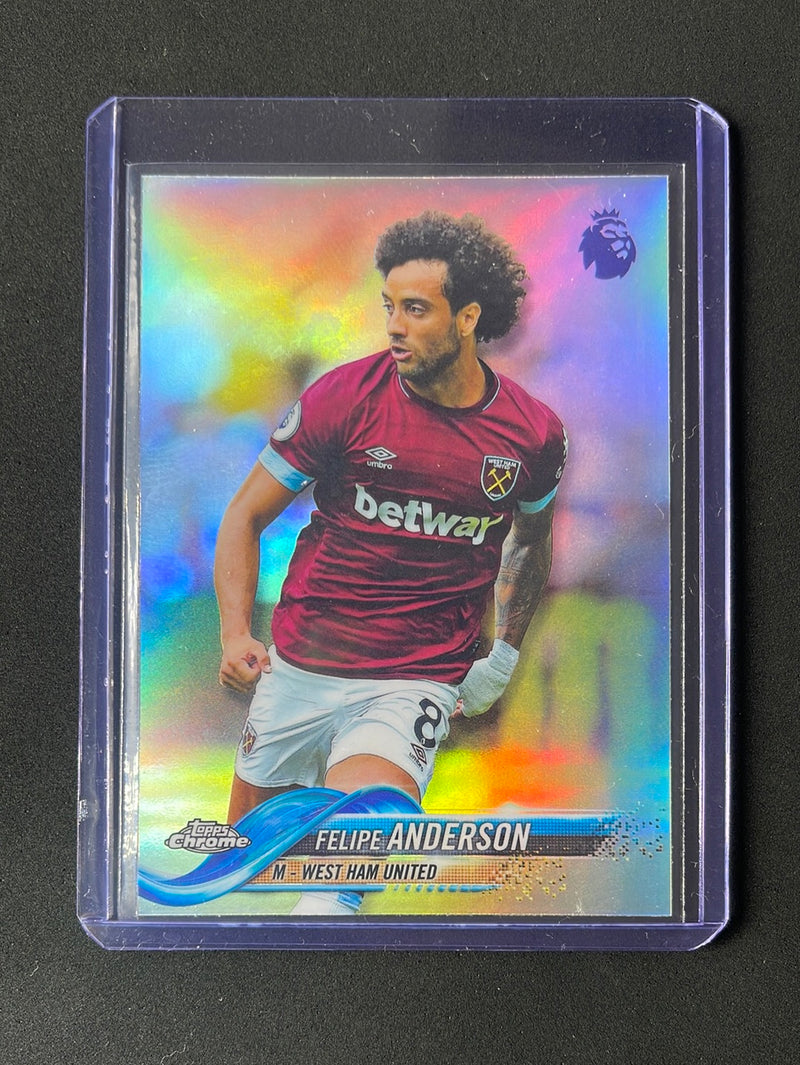 2018-19 Topps Chrome Premier League Felipe Anderson Refractor