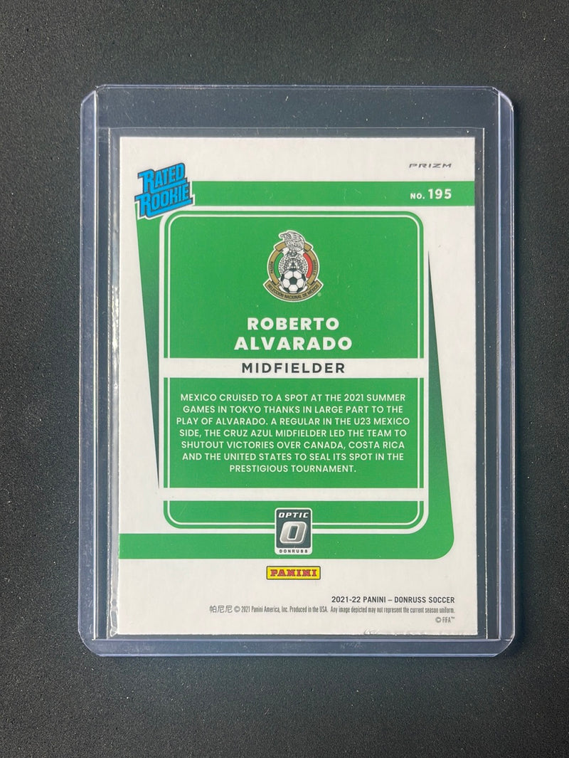 2021-22 Panini Donruss Road To Qatar Roberto Alvarado Green Velocity