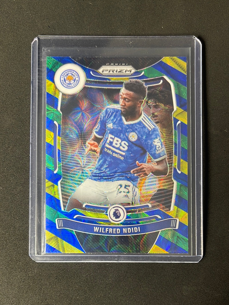 2021-22 Prizm Premier League Wilfred Ndidi Blue/Yellow/Green Choice Prizm