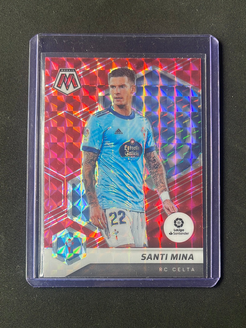 2021-22 Panini Mosaic La Liga Santi Mina Red