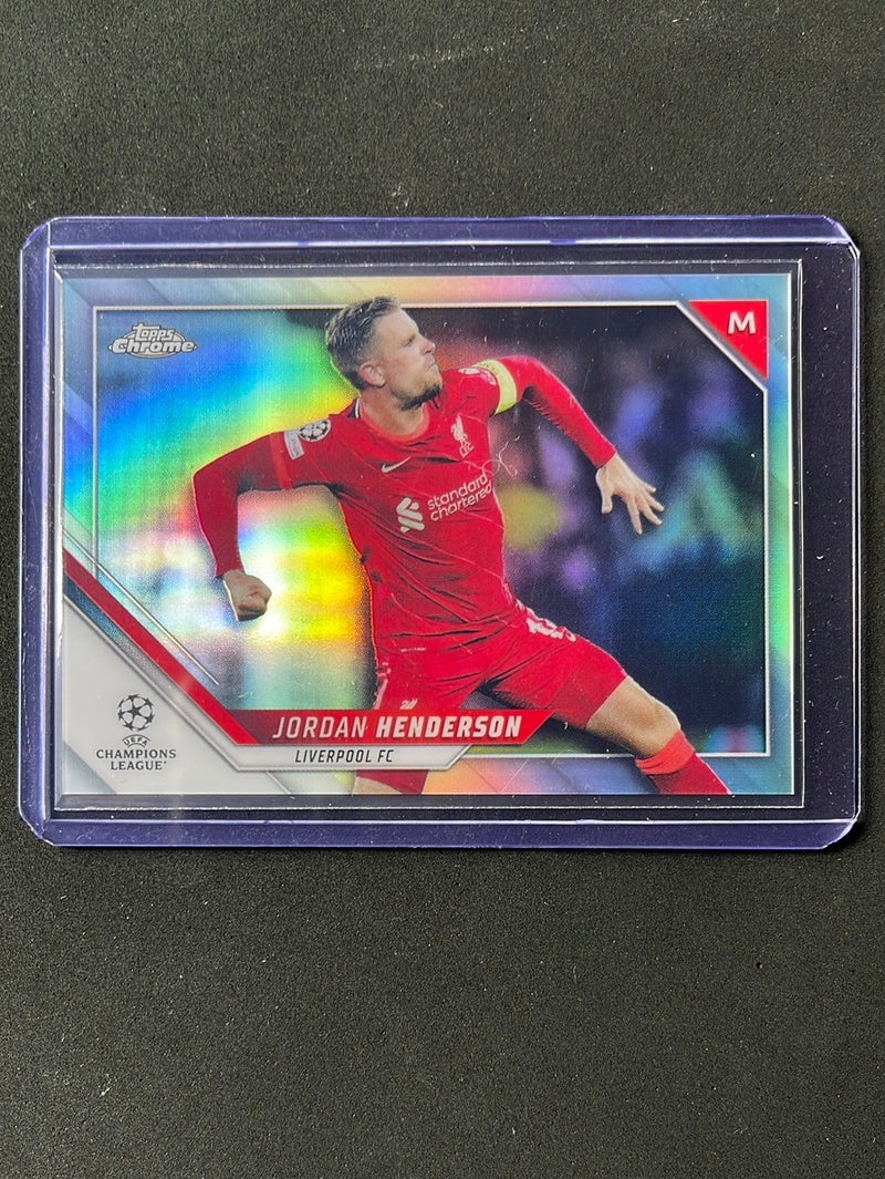 2021-22 Topps Chrome UEFA Champions League Jordan Henderson Refractor