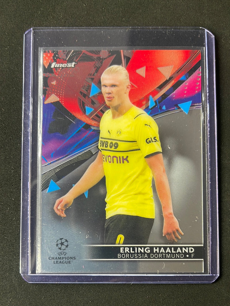 2021-22 Topps Finest UEFA Champions League Soccer Erling Haaland