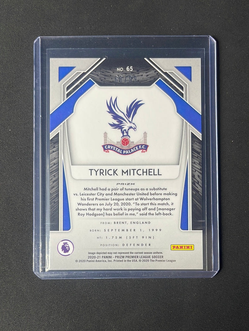 2020-21 Panini Prizm Premier League Tyrick Mitchell Purple Prizm 68/99