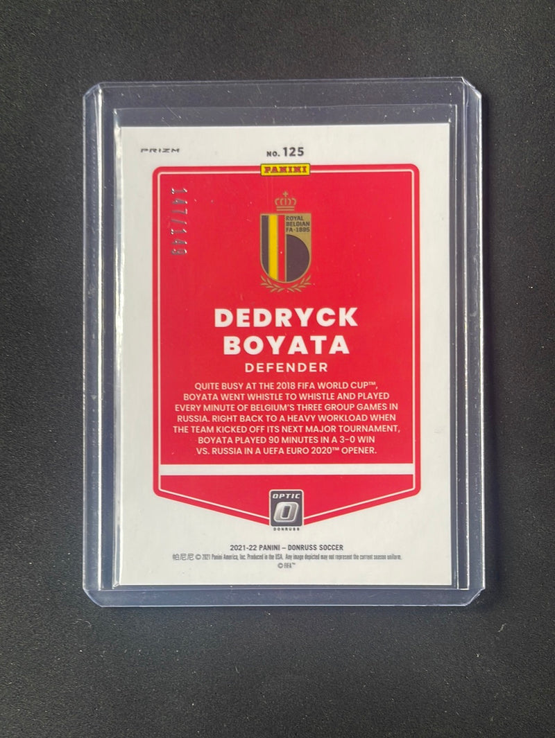 2021-22 Panini Donruss Road To Qatar Dedryck Boyata Optic Red 147/149
