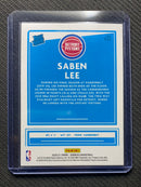 2020-21 Panini NBA Donruss Saben Lee Yellow & Green Laser