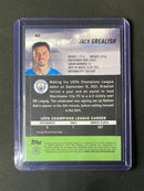 2021-22 Topps Stadium Club Chrome UEFA Champions League Jack Grealish Pink/Red Electric Charge Refractor