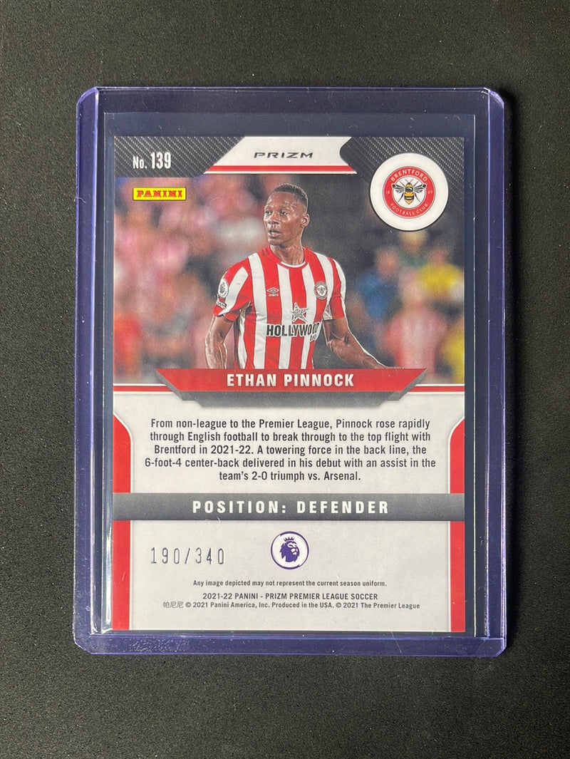 2021-22 Panini Prizm Premier League Ethan Pinnock Blue 190/340