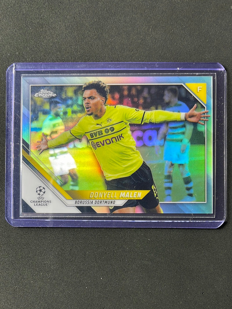 2021-22 Topps Chrome UEFA Champions League Donyell Malen Refractor