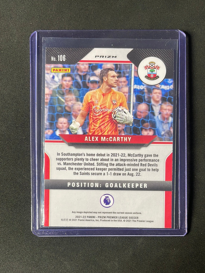 2021-22 Prizm Premier League Alex McCarthy Silver