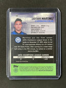 2021-22 Topps Stadium Club Chrome UEFA Champions League Lautaro Martinez Aqua/Green Electric Charge Refractor 129/199