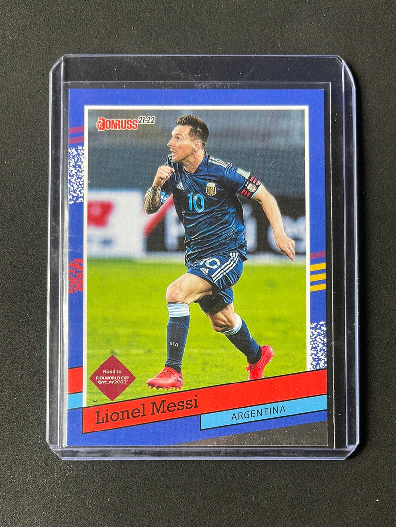 2021-22 Panini Donruss Road To Qatar Lionel Messi 1991 Tribute