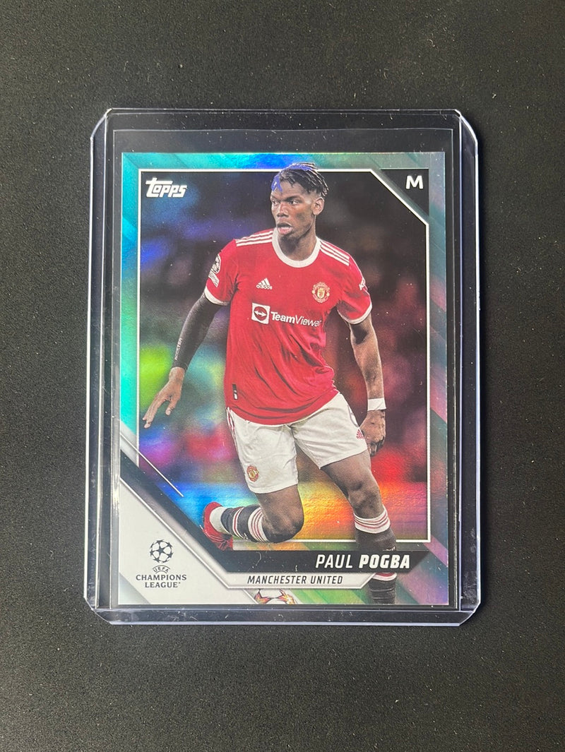 2021-22 Topps UEFA Champions League Paul Pogba Aqua 260/299