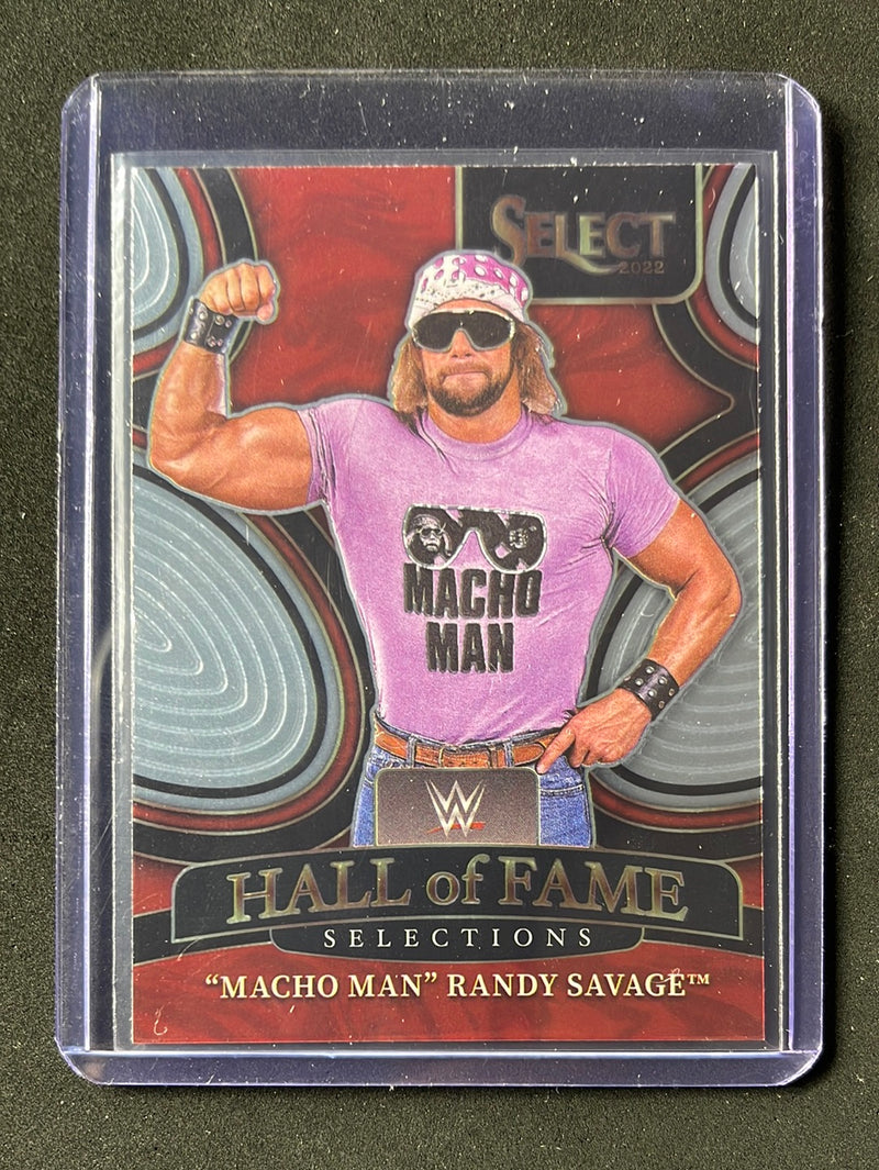 2022 Panini Select WWE "Macho Man" Randy Savage Hall Of Fame Selections