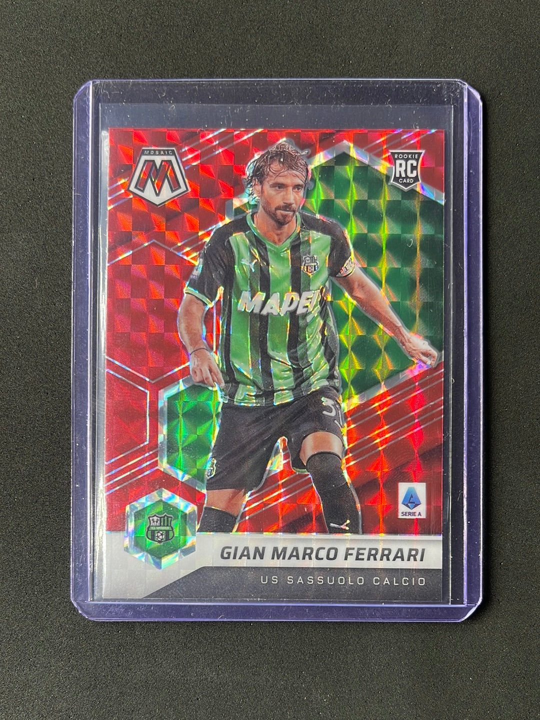 Carte Panini Mosaic Serie A 2020-21 - Mattia Perin #16 - Auto Gradée Beckett 9