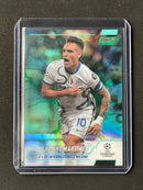 2021-22 Topps Stadium Club Chrome UEFA Champions League Lautaro Martinez Aqua/Green Electric Charge Refractor 129/199