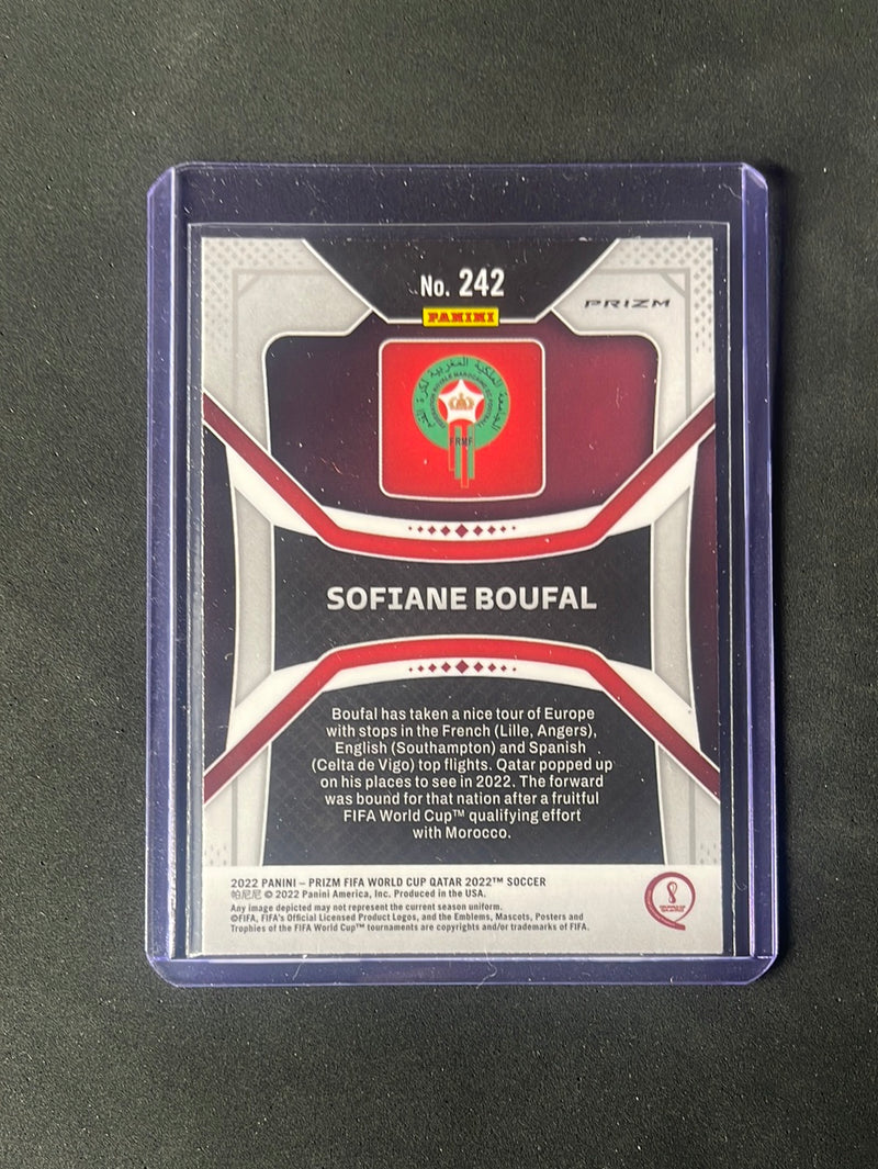 2022 Panini Prizm FIFA World Cup Qatar Sofiane Boufal Silver Prizm