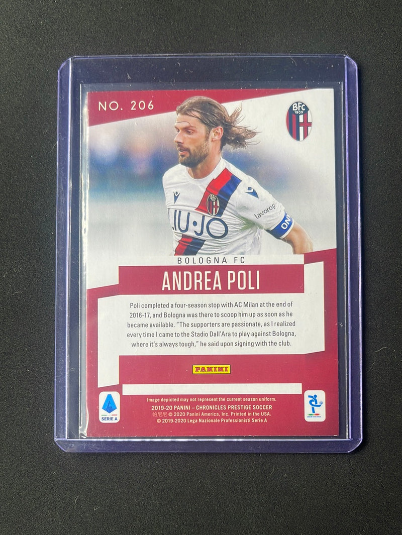 2019-20 Panini Chronicles Andrea Poli Prestige XTRA Points Red