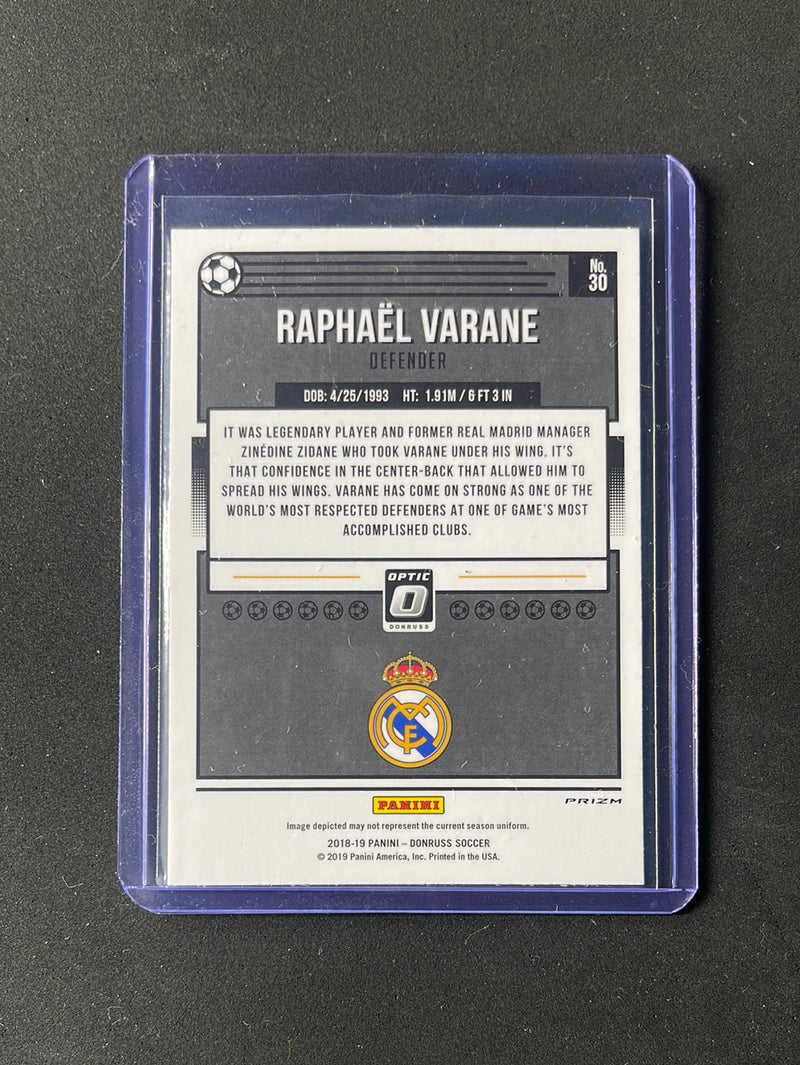 2018-19 Panini Donruss Raphael Varane Optic Silver