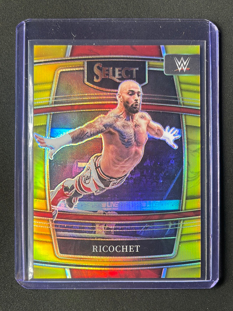 2022 Panini Select WWE Ricochet Concourse Gold Prizm 4/10