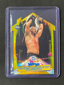 2021 Topps Chrome WWE Stone Cold Def. The Rock No Holds Barred Match In Your House Gold Refractor 44/50