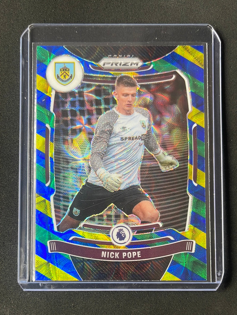 2021-22 Prizm Premier League Nick Pope Blue/Yellow/Green Choice Prizm