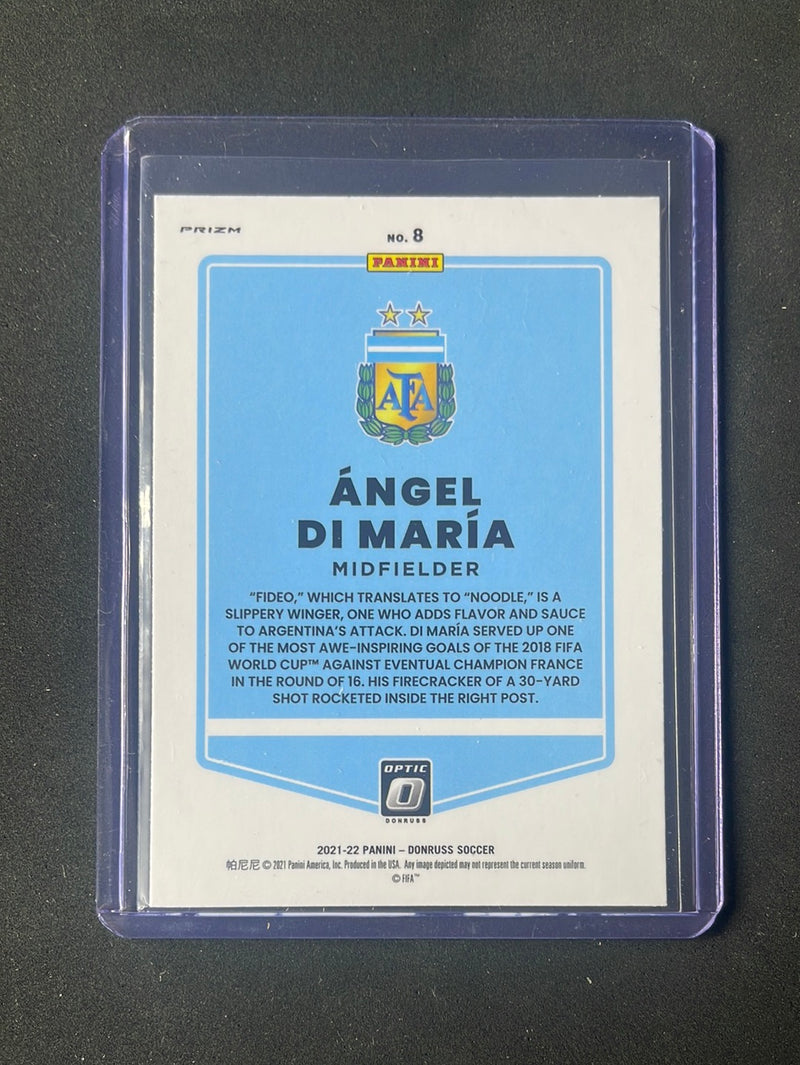 2021-22 Panini Donruss Road To Qatar Angel Di Maria Optic Silver