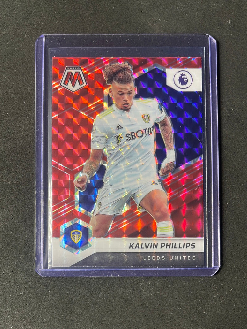 2021-22 Panini Mosaic EPL Kalvin Phillips Red Mosaic