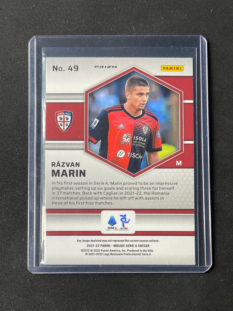 2021-22 Panini Mosaic Serie A Razvan Marin Silver