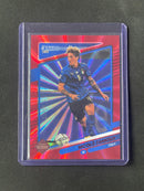 2021-22 Panini Donruss Road To Qatar Nicolo Zaniolo Red Laser 65/99