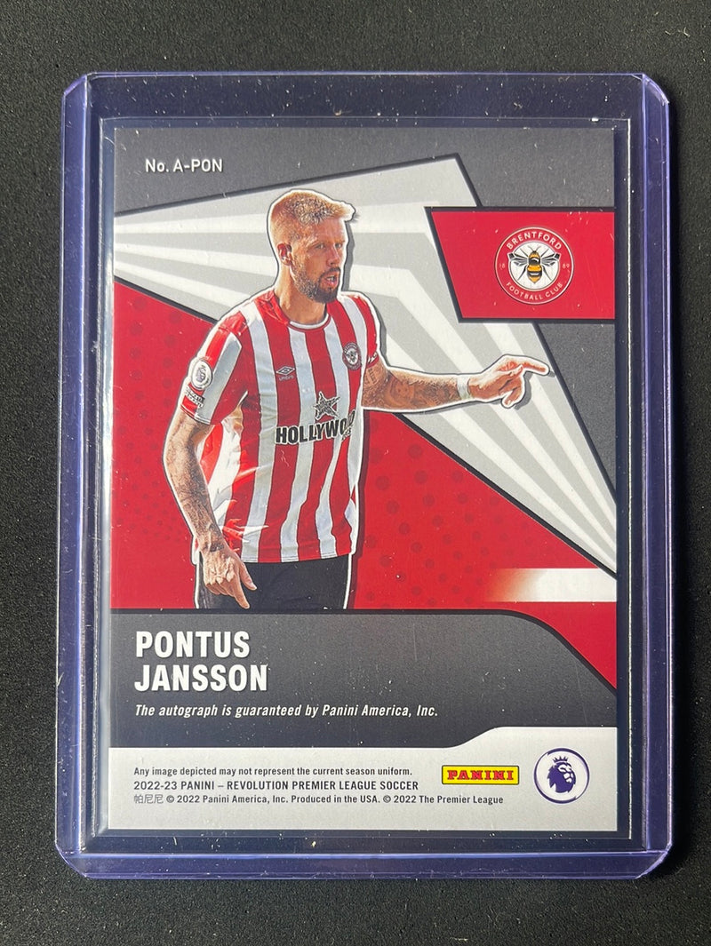 2022-23 Revolution Premier League Pontus Jansson Autographs